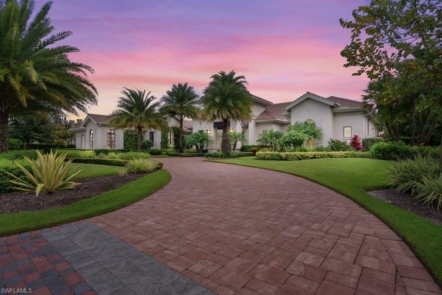 Welcome to the pinnacle of luxurious living in Quail West.  As you enter the private enclave, this stunning home greets you with its grand presence of quality workmanship & design. No detail overlooked, with a total 7469 sq ft of lavish indoor & outdoor living space. Offered fully furnished with a transferrable house membership as well as a beach club membership. With spectacular views & soaring vaulted ceilings, wood& coffered details throughout, care and consideration were given to ensure the ultimate in entertaining & comfort. The formal living & dining areas invite you into the stately yet relaxed ambiance of the home thru the foyer.  Featuring 4 bedrooms plus a den with lanai access. The chef’s kitchen in the heart of the home features a double island, gas Wolf range, two sinks & dishwashers & a butler’s pantry/wet bar. Zero corner sliders allow a graceful transition to the expansive and private outdoor living space. Relax & enjoy the multiple seating & entertaining areas around the outdoor fireplace, kitchen & firepit. The massive pool features a bubbling, integrated spa, sun shelves & details galore.Enjoy the full luxury living experience in this exclusive Naples community.