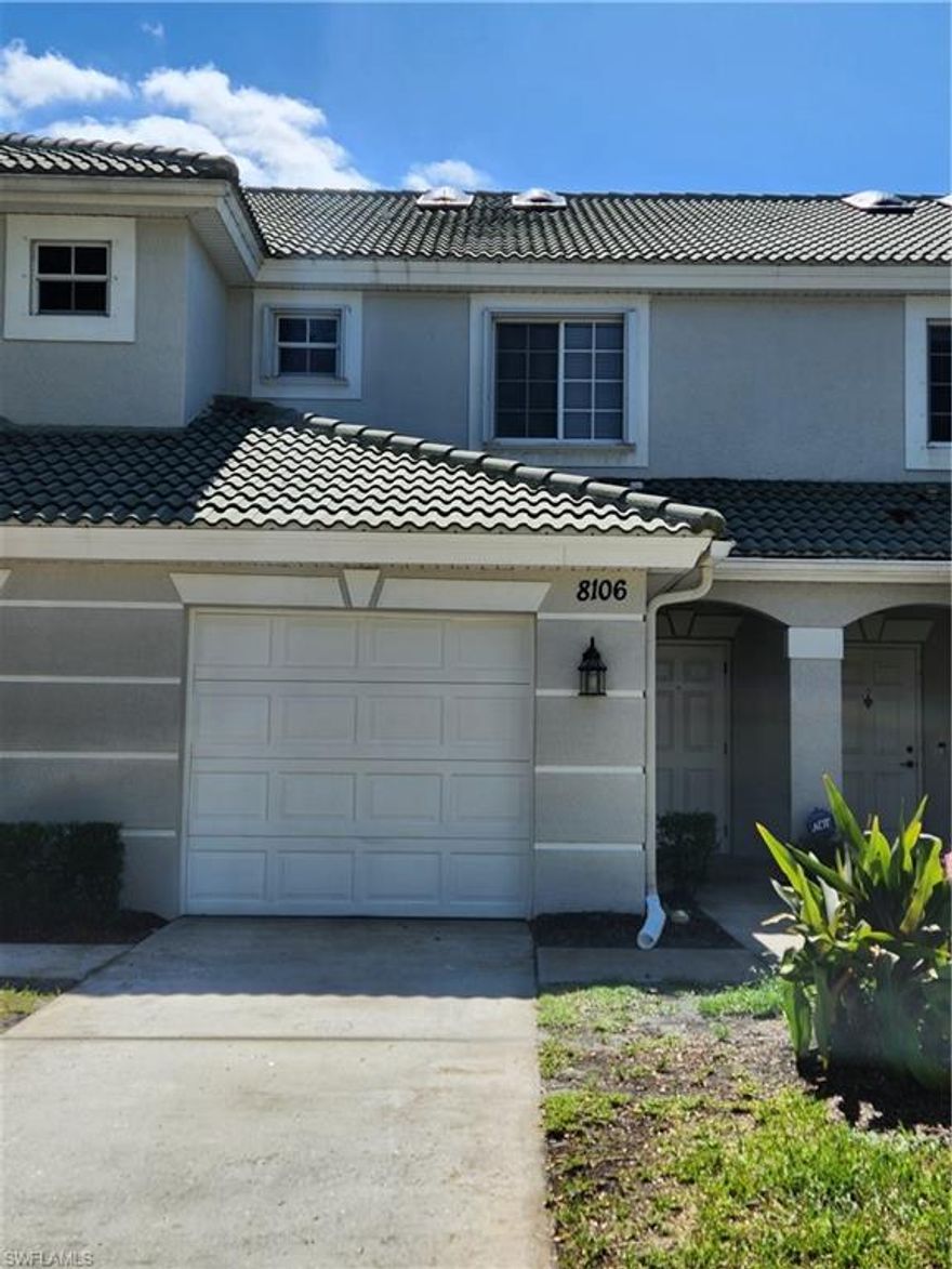 MOVE-IN READY!!!  This 2 bedroom, 2 1/2 bath plus Loft/den townhome in the gated Cypress Landing community offers over 1300sqft of living space. Beautiful new luxury vinyl plank flooring just installed on the 2nd floor and stairs; fresh paint throughout, kitchen has granite counter tops and stainless steel appliances; Beautiful diagonally installed tile on the 1st floor, and much more. Newer A/C and hot water heater replaced in 2018. Newer accordion hurricane shutters. This community offers well maintained amenities: pool, spa, Fitness Center, clubhouse, play area, and beautiful lakes with fountains.  The low HOA fees includes all your amenities, cable, internet, trash removal, building Insurance, roof replacement and repair, reserves and more!