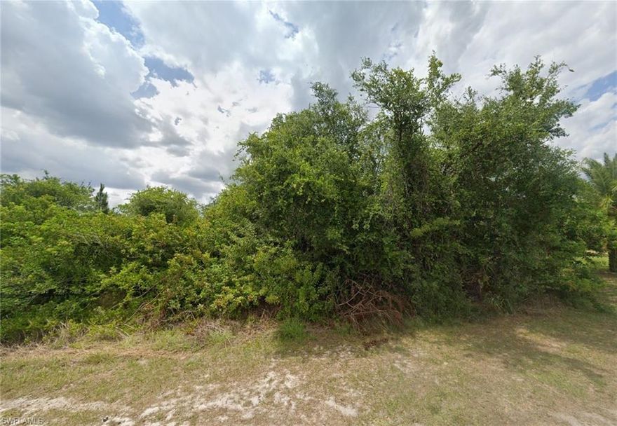 Spacious 1/2-ACRE lot in a growing area of Lehigh Acres with access to Sunshine Blvd, Lee Blvd, and State Road 82 for an easy commute. Featuring desirable WESTERN EXPOSURE for Florida sunset views from your future backyard. Enjoy the freedom of NO HOA FEES and the flexibility to build the home that fits your vision. Set in a private location with nearby neighbors, this lot is also conveniently located within 5 miles of grocery stores, community parks, pet-friendly walking and biking trails, sports fields, tennis courts, and a community pool. Excellent opportunity to build now or invest for the future in one of the area’s developing corridors.
