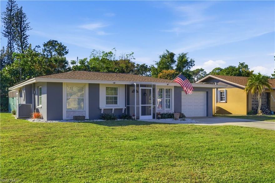 Welcome to your slice of paradise in the heart of Naples. Nestled on a private corner lot in the sought-after Flamingo Estates, this beautifully remodeled 3-bedroom, 3-bathroom coastal POOL home delivers the perfect blend of style, comfort, and convenience. Filled with natural light and thoughtfully redesigned in 2024, the home is offered 'Turnkey' furnished and ready for a new owner!
Designed for both relaxation and entertaining, the screened-in, 'heated' Pool creates a serene retreat you can enjoy year-round. Recent upgrades provide peace of mind, including freshly painted (2024) décor (2024) Appliances (2024) remodeled Owner's suite (2024) Luxury Vinyl flooring (2023) pool pump (2025) roof (2018) making it truly move-in ready. 
Every detail of the home reflects modern coastal charm, resulting in a space that feels both fresh and inviting.
Pet-friendly and free from rental restrictions, this property also presents excellent income potential, all with an exceptionally low HOA fee of just $50 per year. Located only 10 minutes from Downtown Naples, Fifth Avenue South, and world-renowned beaches, shopping, and dining, this home offers a lifestyle that feels like a permanent vacation. Opportunities like this are rare—experience the best of Naples living!