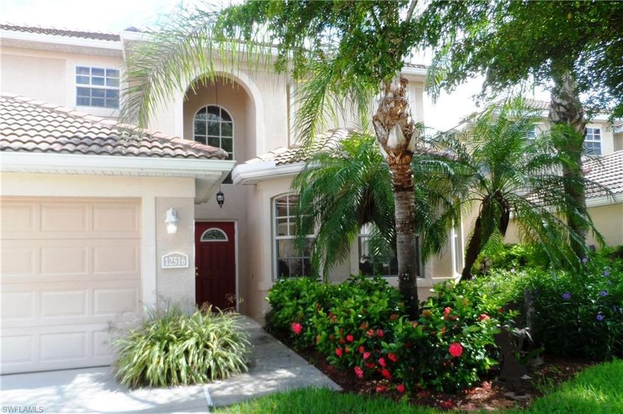 Stoneybrook at Gateway is one of the best communities in all of Gateway! Amenities to fit everyone's lifestyle! And this home has plenty of room for family ... whether seasonal visitors or a full house we have room for them all! Five large bedrooms several with walk in closets. One bedroom & full bath on the first floor with master & four more bedrooms upstairs. Super convenient upstairs laundry! Beautiful kitchen with raised panel maple cabinets with crown molding & solid surface counters. Including all appliances, a nice size pantry, large breakfast bar plus center chef island. Both formal and informal dining areas or flex space for entertaining or home office. The master suite includes a large walk in closet, dual sinks and vanities, large soaking tub and walk in shower plus private commode. New tile, laminate and carpet in most of home. Brand new exterior paint. Extended lanai & large backyard with plenty of room for a pool. Oversized three car garage for all your toys! Gated Stoneybrook offers a great community pool, clubhouse, fitness center, basketball courts, tennis, volleyball, inline skating and more! Low HOA's. Quick access to I75, airport, Colonial & Daniels corridors.