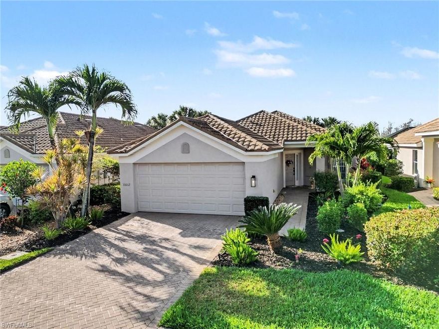 If you are seeking a perfect, TURNKEY property in Southwest Florida, then Congratulations- Your search is over!  Meticulously maintained and thoughtfully updated, this Bundled Golf home at Colonial Country Club is a best bet!  Featuring 2 bedrooms plus a nicely sized den- all with large closets; 2 bathrooms and an open floor plan, this house is just the right size for everyone.
Upon entry, you will enjoy an abundance of natural light and a feeling of spaciousness- all rooms feature oversized windows and doors and higher ceilings throughout the main living space and primary bedroom suite.  All living spaces are graced with walls painted in contemporary coastal colors and they feature tasteful furnishings and artwork which are included with the home.  You will enjoy meal preparation in your simply gorgeous brand new kitchen featuring stainless steel appliances, quartz countertops, shaker style cabinets and updated lighting and fixtures.  Effortlessly ease into the outdoors through your telescoping sliding glass doors that blur the line between indoor and outdoor living.  Watch the sky put on a magnificent display as the sun rises and sinks down over the horizon like a painted canvas. The screened lanai has a unique view that features both the privacy of the wooded preserve as well as sparkling waters.  Relax with a book by your large and beautifully remodeled pool that features a zen-like waterfall wall with aqua tile accents.
The large master suite features a spa like bath and your guests also will enjoy their own private remodeled bath adjacent to their bedroom.
Outside of the home, the REMODELED COURSE IS OPEN TO RAVE REVIEWS! Enjoy the active SWFL lifestyle at the prestigious TROON Managed- COLONIAL COUNTRY CLUB. This home features a FULL GOLF MEMBERSHIP TO THE 18 HOLE GOLF COURSE. Members enjoy multiple renovated & lit TENNIS, PICKLE BALL & BOCCE COURTS- all with leagues galore! The Community Center reopened fully reimagined with new meeting spaces for FUN & FELLOWSHIP and a state of the art, professionally staffed fitness facility. Miles of paved sidewalks and walking trails within a WILDLIFE PRESERVE exist within the neighborhood for abundant opportunities to enjoy nature's beauty. A recent impressive CLUBHOUSE RENOVATION has brought the Membership AWARD WINNING DINING OPTIONS & a continuous slate of ENTERTAINMENT with fun filled events to fill your calendar.
COME SEE FOR YOURSELF AND PREPARE TO BE IMPRESSED! The Award Winning Colonial Country Club is so close to everything but offers an oasis of tranquility and beauty within its' gates. Enjoy the tropical palms and professionally maintained gardens that grace the property and bring so much beauty to every day. An easy 15 minute ride to RSW. Less than 5 minutes to I-75. Minutes to SW Florida's best dining, shopping and beaches. Live where you play! You can be as busy or relaxed as you want to be. Make Colonial Country Club your new home for the winter or for a lifetime!