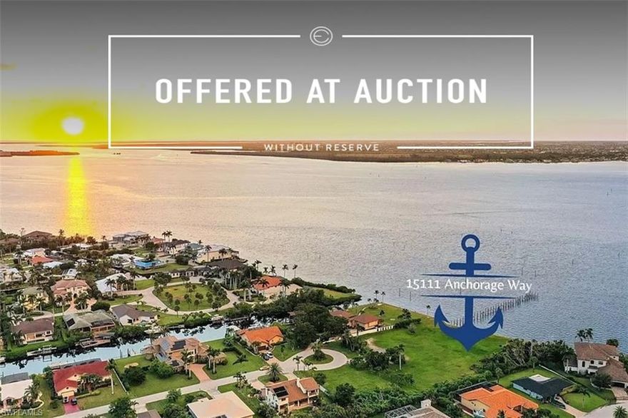 AUCTION will be held on-site Saturday, December 9th at 11 AM local time. The lot is available to tour at your convenience—no appointment is required. Call for details. 1.78 acres & 265’ of water frontage - PRICED BELOW ASSESSED VALUE! Your opportunity to own a genuinely exceptional Riverfront estate with panoramic views of the Caloosahatchee River is here! The South Fort Myers location is near Gulf Beaches, fantastic fishing spots, dining, shopping & entertainment. Kayak, paddle board & jet ski right from home or simply relax on your private dock/pier enjoying magnificent sunsets & wildlife sightings. The construction footprint fits a tremendous residence with plenty of room for recreational courts, water features, resort-style pool, cabanas, fire pits, and more. There are convenient boating choices for storing your yacht at one of the neighboring full-service luxury marinas that offer wet and dry spaces. If you’d like additional amenities through a private membership, join Gulf Harbour Yacht & Country Club for GOLF, SOCIAL, SPORTS, WELLNESS, and SPA. Southwest FL is unrivaled in terms of offering the ideal range of lifestyle options to suite any need whether laid-back or lavish!