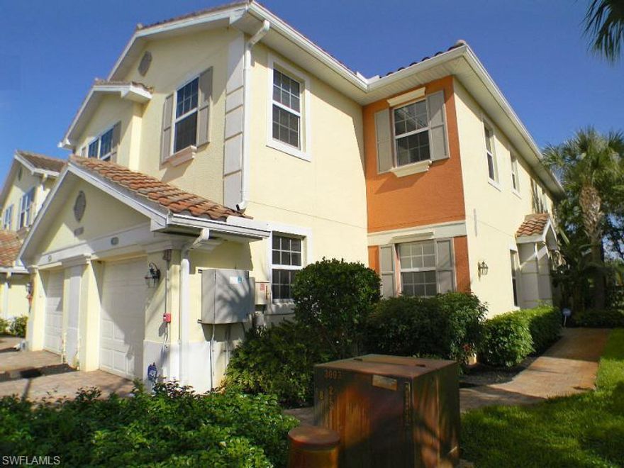 Meticulously maintained, move-in ready, 3 bedroom, 2 1/2 bath, 1-car garage towhouse in the
heart of Fort Myers! This light and bright 1936 sq/ft end-unit features extra windows throughout,
granite kitchen, 42" wood cabinets with crown molding, tile floors on-the-diagonal throughout the
first floor, newly installed carpet on the stairs, and dark wood flooring throughout the second
floor. The laundry closet and all three bedrooms are located on the second level, his and her
walk-in-closets in the oversized master bedroom along with dual sinks and a stand alone shower.
Matera is conveniently located in-between Downtown Fort Myers and the Beaches, with easy
access to grocery stores and shopping centers. The community pool is a short walk from the
home. Pets are allowed but there are breed restrictions.