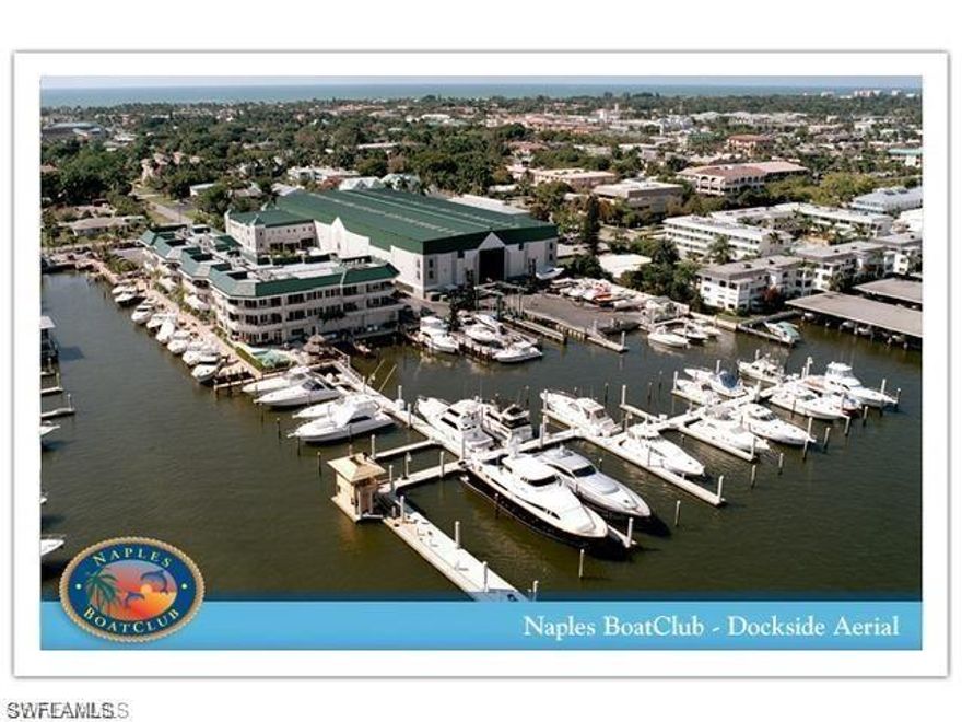 Great upper level dry storage slip measuring 40’ L x 10’ W x 11’10” H.  Will accommodate a variety of hard top boats with 9’ beam.  The upscale Naples Boat Club is one of the premier marinas in Naples.  Amenities include concierge service for your boat as well as a beautifully decorated clubhouse, heated pool, on site restaurant, on site fuel dock, and service department. Only minutes to Old Naples, and the Gulf with no bridges. Motivated owner!