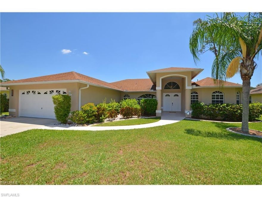 This is a small enclave of 50 single family homes with a great location and low fees. Finally a larger pool home on the market, 2,273 square feet under air. This home has wood flooring in all 3 Bedrooms, Den and large Family Room. Eat-in Kitchen area plus Formal Living, Formal Dining and 2 full Baths all tiled. Beautiful landscaping with full length lakefront views over your private screened in pool with lots of covered lanai area. Mrs. Clean lives here so everything is spotless, neutral and ready for your decorating options! Perfectly located in the back section of this private community with no houses across the street and just steps from the playground area. Move in ready! Great House and Great Location looking for a new Great Owner!