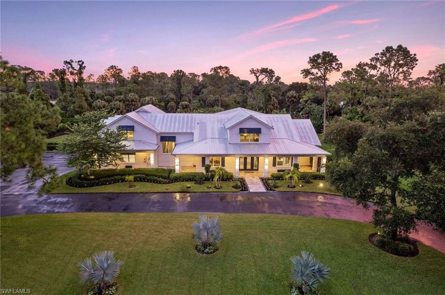 Welcome to the epitome of luxury living in Weber Woods! This magnificent estate home is nestled on over 2.5 acres of lush, meticulously landscaped grounds. As you enter the gated property, you'll be greeted by a full perimeter fence that ensures your privacy and security. The expansive driveway leads to an impressive 4-car garage, complete with AC for your comfort. Step inside this exquisite residence, and you'll find an abundance of space and elegance. With 3 spacious bedrooms and 6 bathrooms there's plenty of room for family and guests. The open kitchen offers a walk-in pantry, large gathering island & GE Café appliances. This home has been fully renovated to the highest standards, leaving no detail untouched. The outdoor amenities are equally impressive, perfect for entertaining and relaxation. Water features create a tranquil atmosphere, while the saltwater pool and spa offer the perfect way to unwind. The first-floor primary bedroom is a true retreat, with ample space and exquisite finishes. Upstairs, you'll find two guest suites, a second laundry room for convenience, a media area for entertainment, and a wet bar for hosting gatherings. This home is not only luxurious but also practical, with a whole-house RO system and a generator for peace of mind.  Additionally, its north-facing orientation allows you to enjoy optimal natural light and beautiful views. This property offers endless possibilities!