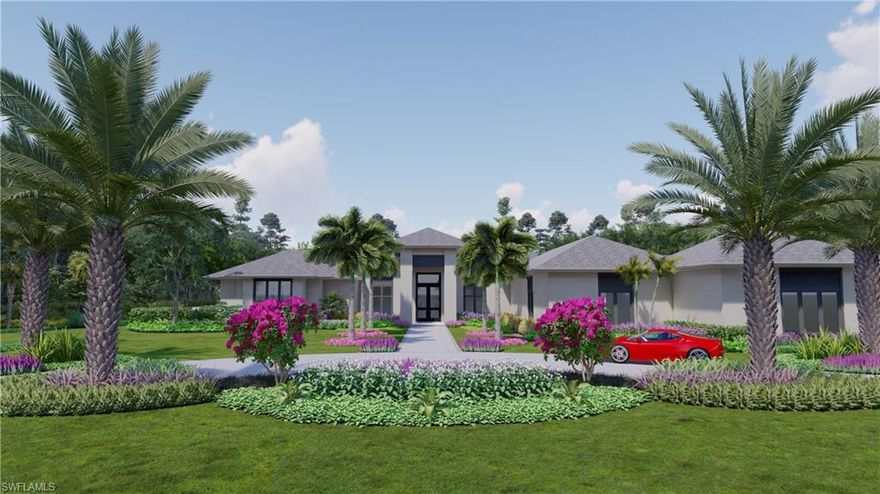 Wow! An extraordinary home is now under construction in highly sought after Pine Ridge located on a quiet, interior, private lot, voted the number one neighborhood in the US. This luxury home offers everything imaginable a homeowner could desire, with a completion date around October 2022. 6-bedrooms plus den/baths, guest house, gorgeous large pool & spa, with huge outdoor living & entertaining spaces. Everything in the home is over-the-top. The kitchen is a true chef's dream with 2 islands, complete butler's pantry, all high-end appliances, and the beauty of Cristallo quartzite countertops. Family room has a fireplace with an open floor plan and stunning peaceful views to the outdoors. The Bedrooms with en-suite baths, are all very spacious offering extra-large closets. Interior furnishings are artfully chosen by Vogue Interiors providing tasteful and lavish designs for the most discerning buyers. The landscape architect is the renowned Christian Andreas who has designed a paradise on this 1.27-acre wooded lot for your ultimate enjoyment including a beautiful garden. Only 1-mile to our beaches, next to Mercato with fine dining, Whole Foods, shopping, theatres & Waterside Shops.