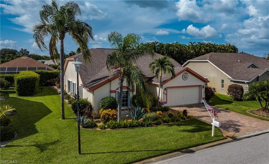 Don’t miss out on this PRIDE OF CENTEX BENTLEY FLOORPLAN... 3 BEDROOMS, 2 BATH P00L HOME! Beautiful and well maintained, this home features many upgrades, spacious and open floorplan, with a gourmet kitchen, and breakfast area, upgraded flooring and kitchen has a long breakfast or serving bar. Split floor plan provides privacy for the Master Suite! Fountain Lakes is a well-maintained, gated neighborhood in SW Florida's prime location. Coconut Point, Miromar Outlets, I-75 and the airport are close by. Low HOA fees, community 9-hole golf course (no greens fee), clubhouse, pool, fitness, and tennis and pickleball! ..