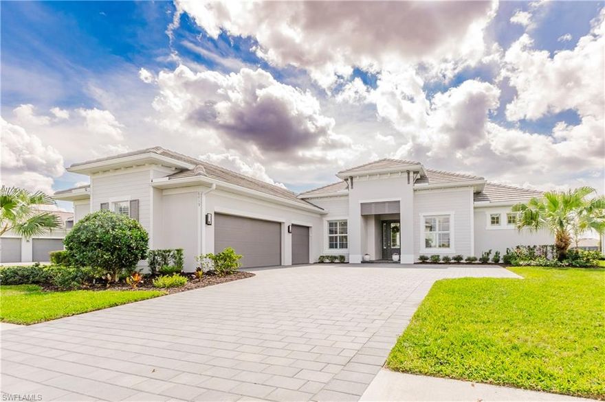 Golf Membership Included! Experience refined Florida living in this beautifully appointed 3-bedroom + den residence with a private pool and spa, ideally situated on a desirable south-facing homesite within the prestigious gated community of The National Golf & Country Club in Ave Maria.
Designed with both elegance and functionality in mind, this home showcases premium upgrades throughout. The owner’s suite and pantry feature custom California Closets, providing exceptional organization with a luxurious finish. Plantation shutters, designer lighting, and upgraded ceiling fans add timeless sophistication to every room. A stylishly updated half bath includes a new vanity and sink, enhancing the home’s modern appeal.
Seamless indoor-outdoor living awaits in your private pool and spa retreat, enhanced by a No-See-Um panoramic screen enclosure (March 2025) for uninterrupted views and year-round comfort. The beautifully designed outdoor kitchen creates the perfect setting for entertaining. The exterior has been meticulously refreshed with new exterior paint (December 2025), roof soft wash (December 2025), and updated exterior lighting (December 2025). Lush, upgraded landscaping further elevates the home’s curb appeal and grand sense of arrival.
As a resident of The National Golf & Country Club, you’ll enjoy access to world-class, resort-style amenities including a championship Gordon Lewis-designed golf course, grand clubhouse with formal and casual dining, resort-style pool with lap lanes and poolside bar, state-of-the-art fitness center, full-service spa, tennis courts, pickleball courts, and an active social calendar filled with events and activities. The community also features scenic walking and biking paths, gated security, and beautifully maintained grounds.
Beyond the gates, Ave Maria offers an exceptional lifestyle with a vibrant Town Center featuring restaurants, shopping, a Publix grocery store, Ace Hardware, medical offices, and year-round community events. Residents enjoy access to multiple parks, playgrounds, sports fields, a water park, dog parks, scenic lakes, miles of walking trails, and the iconic Ave Maria Town Center with its charming piazza and community festivals.
This exceptional property offers the perfect blend of luxury, privacy, and resort-style living — all within one of Southwest Florida’s most sought-after golf communities,