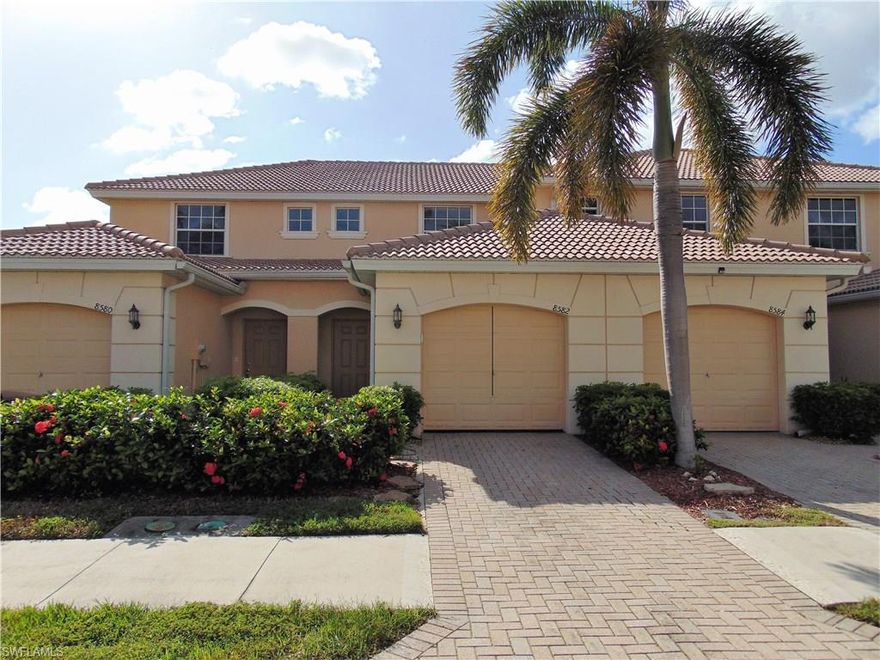 Welcome to Olympia Pointe. Located a gated community in the heart of Lehigh Acres. Olympia Pointe features a heated pool and spa, community center with exercise room and pool table. Enjoy this 2 bedroom 2.5 bath townhome w/ two master bedrooms upstairs. Lake views.