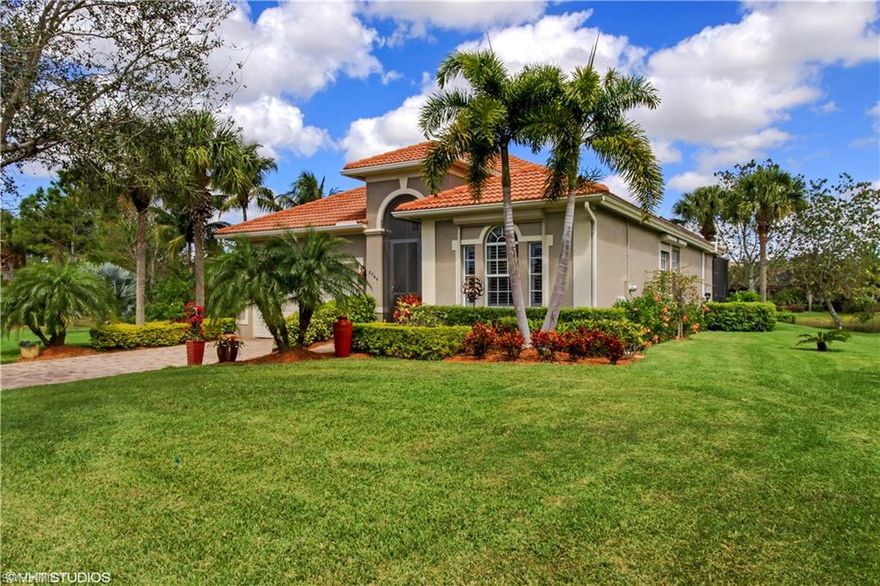 Beautifully furnished pool home in highly desirable Crown Colony. Inviting Lake view as you walk through the front door. This 3 bedroom 2 bathroom home has been immaculately kept and upgraded over the past few years. Large master bedroom with custom closets that lead into a remodeled master bath. Many upgrades have been made to the home such as an updated kitchen with level 5 granite and all new appliances. Spare bedrooms have new hardwood floors. New encore garage floors and cabinets, large TV’s through out, upgraded landscaping; Newly resurfaced pool with raised spa. A new pool cage. Solar heated pool has upgraded pool equipment. All windows protected with electric hurricane shutters. A/C has been upgraded recently. Golf, Sport & Social memberships available but not required to own here. Low HOA fees are $985/qtr. and include basic cable, Internet, lawn care, 24-hour manned security gate, community pool/spa, fitness center, tennis and a complete outdoor gathering/kitchen area. Crown Colony is only minutes from Sanibel Island, Fort Myers Beach, shopping, schools. 

You must visit this home to appreciate all of the upgrades and love it’s had over the years.