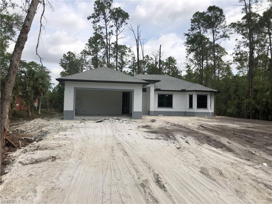 New construction home, 3 bedrooms and 2 baths with beautiful white kitchen ,white quartz counter top, title through the all house with stain steel appliances.