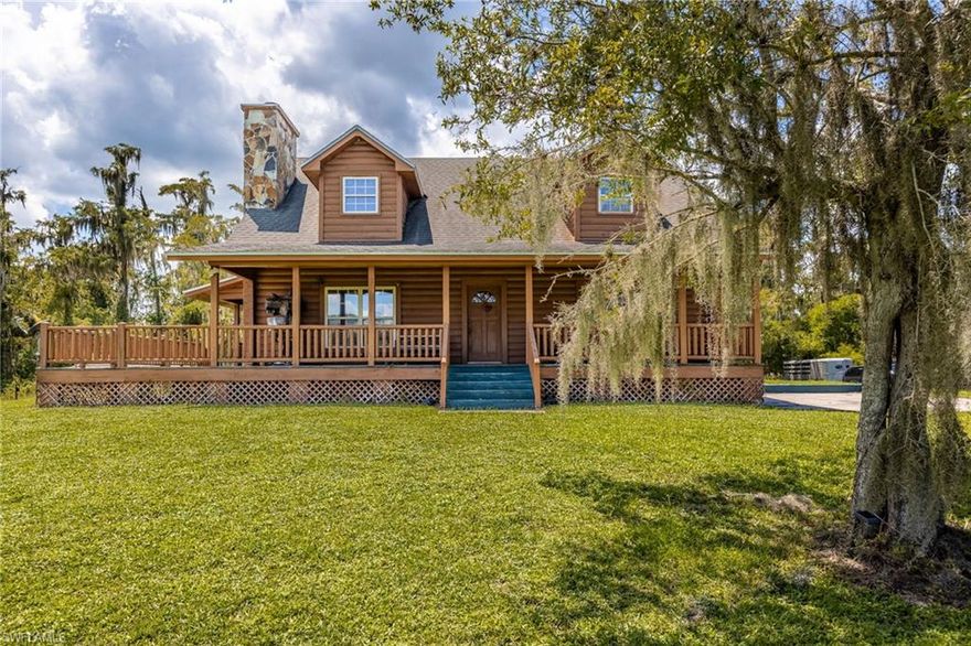 5 Acres • Two Homes • Endless Opportunity in Montura Ranch. Discover the perfect blend of space, versatility, and lifestyle with this rare 5-acre property located in desirable Montura Ranch. Whether you're looking for multi-generational living, rental income, or a private country retreat, this property checks every box. The main residence showcases a charming two-story log cabin-style home featuring 3 bedrooms and 2 baths, offering warmth, character, and a true rustic Florida feel. The second residence is a 1996 manufactured home, also offering 3 bedrooms and 2 baths—ideal for extended family, guests, or immediate income-producing potential. Enjoy wide-open acreage with room for animals, toys, gardens, or future expansion—this is country living at its finest. Residents enjoy access to community amenities including a pool, billiards, basketball courts, and more—providing a great balance of rural living with neighborhood perks. Conveniently located with easy access to Fort Myers, Miami, and Fort Lauderdale, making commuting or weekend getaways a breeze. Opportunities like this don’t come often—two homes, 5 acres, and unlimited potential all in one! PID: 1 32 44 14 A00 0107.0200