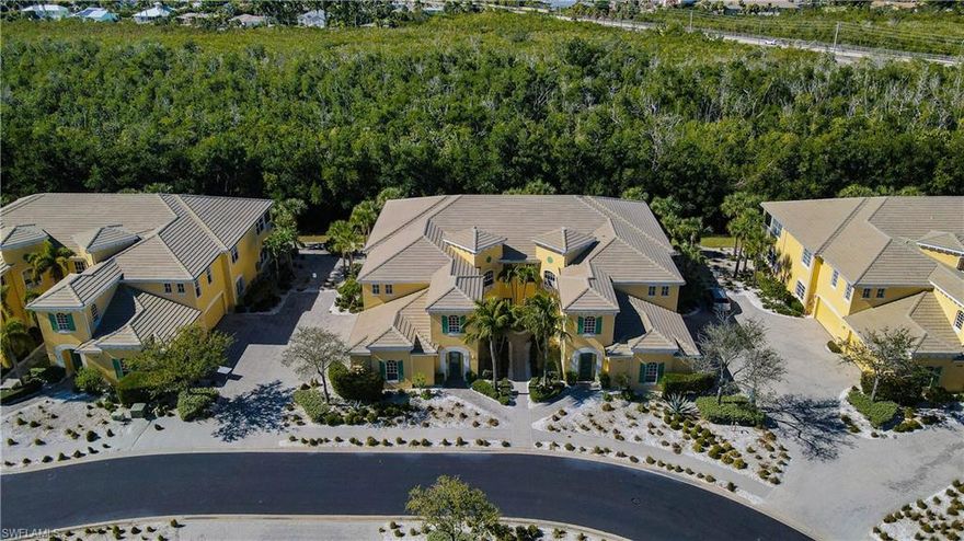 STUNNING FIRST-FLOOR COACH HOME IN LUCAYA!
Welcome to this beautifully appointed end-unit residence in the upscale, gated community of Lucaya, offering exceptional privacy and serene views of a natural waterway and lush mangrove preserve. Enjoy breathtaking sunsets from your expansive Lanai! This home is offered turn-key furnished and ready for immediate enjoyment.
With 1,975 sq. ft. of living space, this spacious first-floor home features 3 bedrooms, 2 baths, and a side-loading 2-car garage with convenient guest parking just steps away. Triple sliding glass doors open to a huge screened Lanai, complete with remote-controlled electric hurricane fabric shutters, creating the perfect indoor-outdoor retreat.
Designed for both comfort and style, the open great-room floor plan showcases 10’ ceilings, 8’ doorways, crown molding, 5” baseboards, and tile flooring throughout, including newer 20” diagonal tile in the main living areas, kitchen, primary suite, and guest bedroom. The home also includes white window blinds, ceiling fans with light kits in every room, and a separate laundry room with cabinetry, sink, washer, and dryer.
The beautifully upgraded kitchen features soft-close cabinetry, 42” upper cabinets, Corian countertops, a tile backsplash, spacious pantry, and a large breakfast bar—perfect for entertaining.
The primary suite is a true retreat, offering tranquil preserve and water views, private lanai access, two walk-in closets, and a spa-like en-suite bath with dual Corian vanities, soaking tub, walk-in shower with frameless glass, upgraded tile, and shampoo niche, linen closet, and a private water closet. Both guest bedrooms are generously sized with ample closet space, and the guest bath includes upgraded wall tile, a full tub/shower, and a shampoo niche.
Lucaya offers an exceptional lifestyle, featuring a heated resort-style pool and spa, brick-paver sun deck with ample seating, covered gathering areas, and stunning lake and fountain views. The clubhouse includes a social room, catering kitchen, lending library, Wi-Fi, and a remodeled, well-equipped fitness center. A second, more intimate pool with grilling area adds even more flexibility for relaxing or entertaining.
All of this is just minutes from the white-sand beaches of Fort Myers Beach and Sanibel Island, Excellent restaurants, Shopping, Theaters, Golf Courses, Hospitals & RSW International Airport. Located within 6 miles of the Beautiful Downtown River District where you will enjoy all the Unique Shops, Boutiques, Entertainment, Restaurants, Music & Art Festivals & more! Don't Miss This Opportunity to Own your Piece of Paradise in
one of the area’s most desirable gated communities!