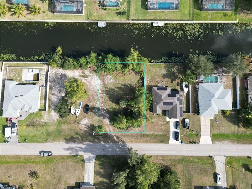Set along a peaceful freshwater canal, 951 SW 15th Place offers an exceptional opportunity to build your custom Florida retreat in one of Cape Coral’s most established Southwest neighborhoods. This vacant homesite provides tranquil water views and direct access to the city’s extensive freshwater canal system—perfect for kayaking, paddleboarding, or simply enjoying the daily presence of wildlife right from your backyard.
Cape Coral is celebrated for its 400+ miles of canals, earning it the title of Waterfront Wonderland, and this location places you in the heart of it all. Residents enjoy easy access to nearby parks, boat ramps, and nature preserves, while still being just minutes from shopping, dining, and everyday conveniences. Sunsets here are a local phenomenon—brilliant skies reflecting off the canals create a nightly show that never gets old.
The property is conveniently located near well-regarded Lee County schools, including Trafalgar Elementary School, Trafalgar Middle School, and Ida S. Baker High School, along with nearby charter and private school options. Whether you’re planning a primary residence or an investment build, this area continues to attract buyers seeking quality of life, outdoor living, and long-term value.