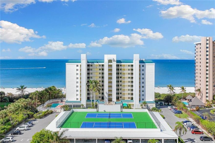 Opportunity knocking. This is an investor's dream with rarely available, beachfront, weekly rental with future bookings. This fully furnished one-bedroom, one-bath direct beachfront condominium is on the 7th floor for ideal white sand beach views. Apollo is one of the best potential income-producing condominiums on the beach. Amenities include a parking garage, heated beachside pool and hot tub, tennis and gym. The famous Sunset Grille restaurant is on-site with indoor and outdoor beachfront dining. There is a convenient outdoor storage closet adjacent to the unit for all your beach accessories. AC 2015, dishwasher 2018, water heater and refrigerator 2022. New bedroom mattress.