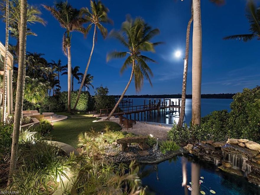 With beautiful, sweeping vistas of Naples Bay this custom built home sits on one of only two properties in Port Royal that offers a private beach on the bay! Outstanding murals and details throughout pay homage to old world Italy. This property offers a very nice platform to improve upon and bring this charming home up to 2019 standards.