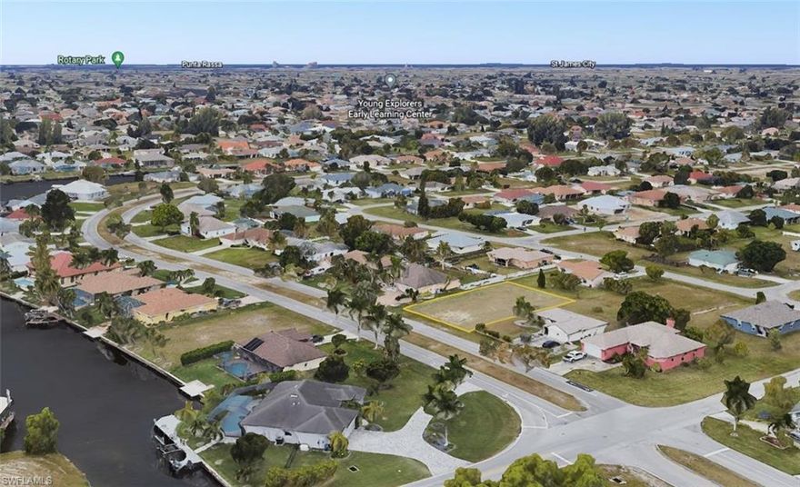 Nice and cleared dry Lot in a desirable South East location, surrounded by beautiful homes and canals. Close to shopping and other local attractions, only 10 minutes to the Cape Coral Yacht Club.