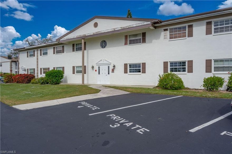 Great price and great community? No Hurricane damage! Check out this beautiful 2/2 Condo there is a main pool, with community clubhouse, allowing the residents to relax in this pet friendly quiet community in a park like setting. This condo has been continually upgraded and is in excellent condition Owner has put in new appliances, new flooring, crown molding, butcher block countertops, backsplash, re-done bathrooms and has tiled the screened in lanai, within this past year, just to name a few. The HOA fees are reasonable. The grounds are maintained and beautiful, and ready for someone to move right in!