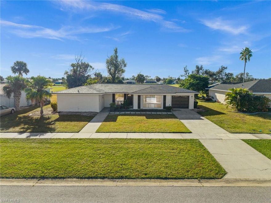 Beautifully updated pool home located on a golf course, offering 3 bedrooms, 2 renovated bathrooms, two separate living areas, an indoor laundry room, and a 1-car garage. The home features a spacious tiled patio and large pool with peaceful golf course views. Recent 2025 upgrades include a brand-new kitchen with quartz countertops, real wood shaker cabinets, new appliances, a modern sink and disposal, and luxury tile backsplash. Additional updates include new light fixtures throughout, fully remodeled bathrooms with luxury wall tile, quartz vanity tops, custom showers, new toilets and sinks, and LED fog-free mirrors. The home also offers new tile flooring throughout, updated interior doors and trim, new exterior tile, and a new roof. A new fence has just been installed after the initial photo shoot.