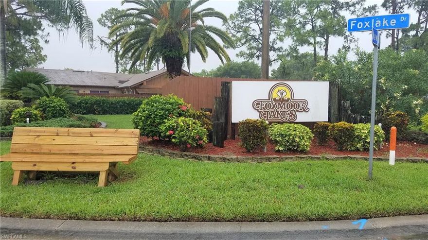Looking for a quiet 1st Floor Villa in a Pet Friendly Community with Gulf Access? Welcome to Foxmoor Lakes!  This community is a hidden Gem- Enjoy the community Club house, 3 Pools, Tennis & Bocce ball, Pickle Ball courts, Fishing pier, Bike and Jogging paths. There is a Boat Ramp & Dock sites available Annually for $600.00 holding up to 24' boat  with Deep Water Canal. The home has been Freshly painted and features a split floor plan with 2 bedrooms 2 full baths, Newer master Bath,  Vaulted ceilings and tile throughout. Sliders lead out to a Large screened Patio area Great for entertaining.
Centrally located to 41 & I-75 a short ride to Fort Myers Historical Downtown River District - Something for everyone Art Walk, Bike Night, Local Bands Dinning & Entertaining.
