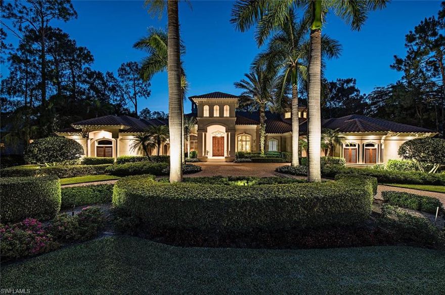 Truly an exceptional estate home offering within Grey Oaks, Naples finest country club community.  This custom built 5 bedroom home offers an incomparable combination of size, layout, quality, and exposure.  Some of the features includes a gourmet kitchen with walk in and butlers pantries, expansive outdoor living with pool/spa and new outdoor kitchen, extensive millwork, marble flooring, wine storage, 4 car garage, 2 offices, and an opulent oversized master bath area with custom built ins and closets.  Grey Oaks has recently undergone extensive renovations and stands alone as the premier country club community in Naples.