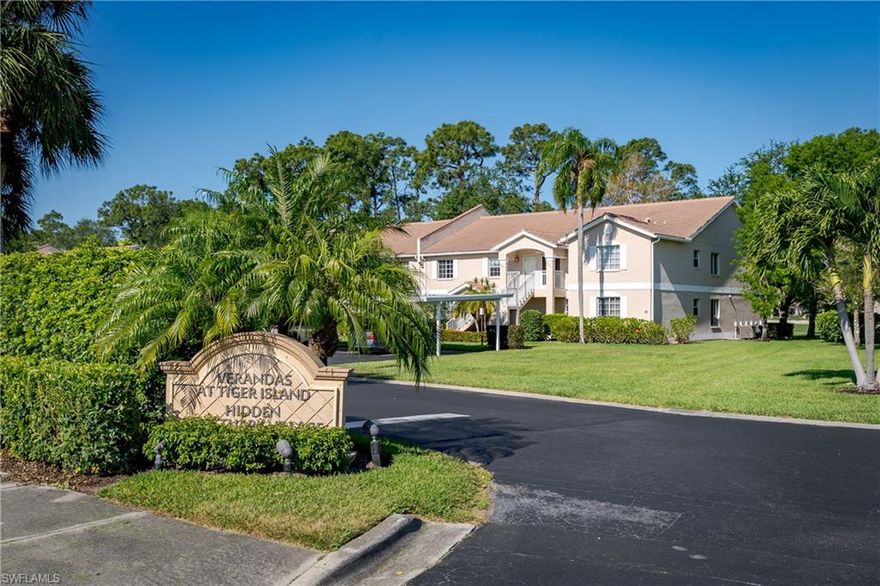 Discover exceptional value in this two-bedroom, two-bath condominium located in Hidden Sanctuary within the sprawling 3,000-acre Lely Resort. This second-floor residence offers a thoughtfully designed great room layout with vaulted ceilings and stunning western views of the Flamingo golf course. Upgraded granite countertops in the kitchen and bathrooms add a touch of elegance, while custom cabinets and a pantry provide ample storage in the well-appointed kitchen.
The primary suite is a peaceful retreat, featuring a sitting area with serene golf course views, a spacious closet, and an en-suite bathroom with dual sinks and a shower. The guest bedroom and bathroom are equally inviting, with a tub-shower combination and generous closet space. Additional highlights include wood flooring in the great room, a convenient laundry area, and a detached carport located in front of the unit.
This furnished, turnkey property is move-in ready and offers the flexibility of no HOA or mandatory club fees. For those seeking additional amenities, membership to the Players Club & Spa is available. Hidden Sanctuary Village boasts a clubhouse, a large community pool with a spa area, and a tennis court, providing plenty of opportunities for relaxation and recreation.
Golf enthusiasts will appreciate access to two public golf courses, while food lovers can enjoy nearby dining options such as Sam Snead's Grill, Carrabba's, Outback Steakhouse, and Texas Roadhouse. Everyday conveniences like Publix, Fresh Market, Starbucks, and Dunkin' Donuts are just minutes away. Plus, the pristine beaches of Naples and Marco Island, as well as the vibrant shopping and dining of 5th Avenue, are all within a 10 to 15-mile radius. This property offers a perfect blend of comfort, convenience, and lifestyle in the heart of Lely Resort.