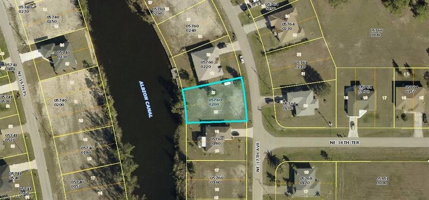 Great Waterfront lot in NE Cape Coral in excellent location.  Close to shopping, restaurants, and amenities.Buy now and build later.  Enjoy your coffee from your back lanai with a waterfront view.