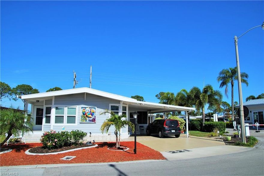 H.15543 - Too many updates to list. Great location across from the clubhouse complex. This home has had an amazing transformation. Brand new 4 ton air conditioner installed 2019. New plank flooring throughout the whole home. The kitchen updates include all new appliances, white quartz countertops, subway tile backsplash, new composite sink and faucet, updated electric, light fixtures and ceiling fan, new cabinet hardware and hinges. Freshly painted and plantation shutters cover the updated windows throughout. The Florida room has new slider windows, new doors on the front and back and plantation shutters on all of them. Updated vanity and hardware in the guest bathroom. The brand new washer and dryer are located inside the home. And many more updates but too many to list. Golf cart included. Six Lakes Country Club is a premier co-op community offering an 18 hole executive golf course, putting green, tennis courts, pro-shop, restaurant, community pool and spa, exercise room, pickle ball, shuffle board, billiards, library, shows, happy hours, dances, cards, clubs and many activities. Six Lakes offers something for everyone.