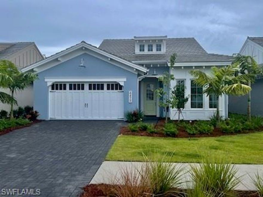 Picture yourself in this 2022 New Construction "Gardenia" coastal luxury home by Minto still under warranty within the guard-gated highly coveted Isles of Collier Preserve. On a beautiful nature lovers lot with private large custom pool with cascading waterfalls & screened lanai. The stunning light & bright interior features a spacious great room, gourmet kitchen with a large center island, generous cabinets & counter space.  The sumptuous owners’ suite features 2 walk-in closets, dual vanities and a luxurious walk-in shower.  Additional bedrooms include lovely appointments & available furnishings. The home features high tray ceilings, plantation shutters, 24 inch Carrera porcelain tile flooring thru-out, crown molding & trim, high-end fixtures & ceiling fans & outdoor kitchen with built-in grill, sink & fridge and so much more! Enjoy resort style amenities with a spectacular clubhouse, amazing pools, 8 miles of nature trails, an expansive exercise facility, sauna, Bocce ball, tennis & pickleball, paddle boards & kayaks.  Relax at the exclusive waterside Overlook Bar & Grill for lunch, dinner or poolside delights. Just 5 miles to historic downtown 5th Avenue & the Gulf Beaches!