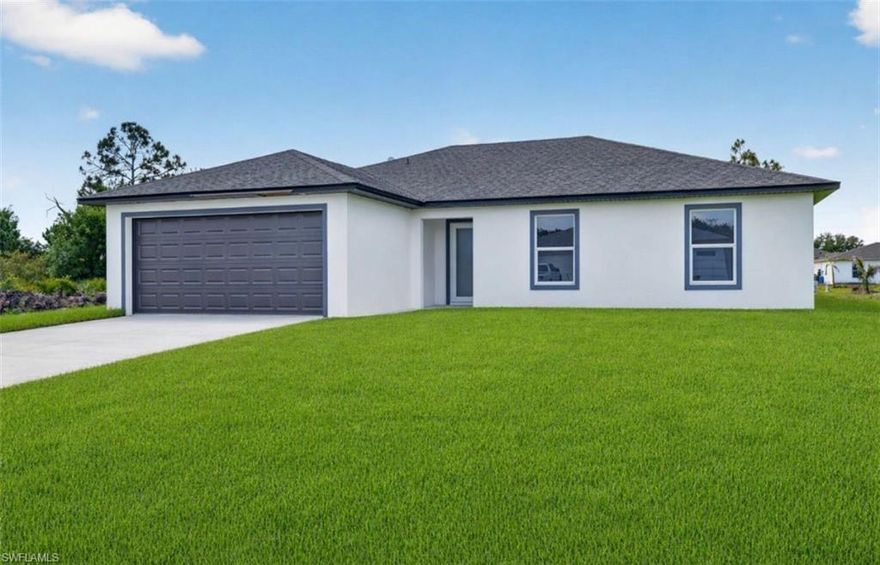 BRAND NEW 2026
This move-in-ready property in Lehigh Acres, Florida, boasts several attractive features:
Impact Windows and Doors: The home is equipped with impact windows and doors throughout, a significant advantage in Florida's climate.
Modern Appliances: It includes stainless steel appliances, suggesting a modern and convenient living space.