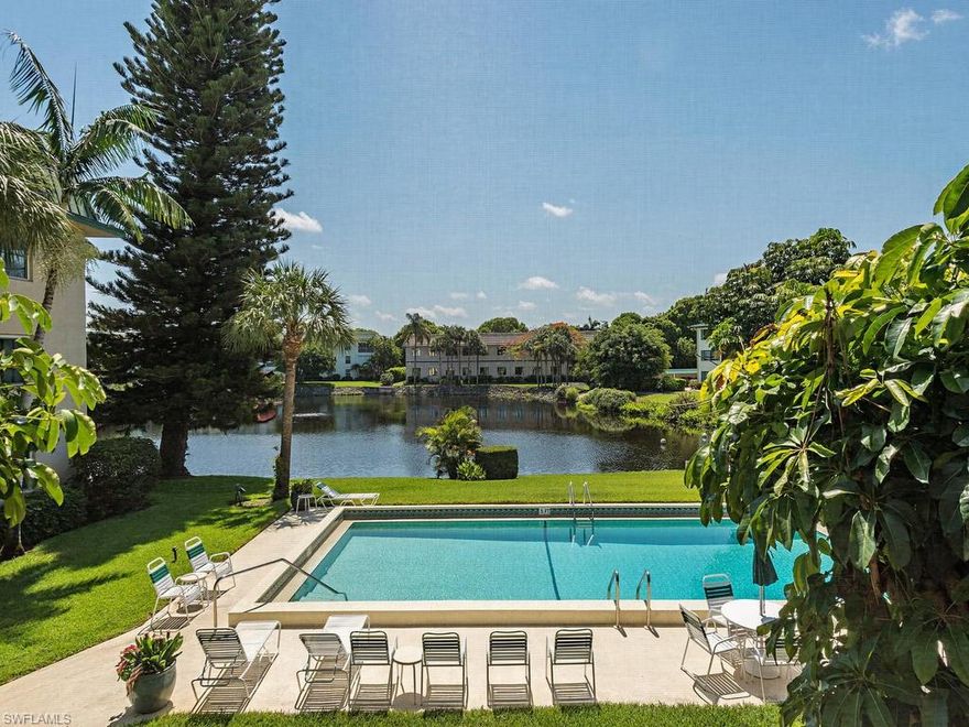 C.13711   Lovely lake view from this updated, turnkey-furnished condo, ideally located west of 41 within minutes of the restaurants and shops of Olde Naples and Venetian Village. Membership to the Moorings Property Owners' Association offers private beach access. Chateau Suzanne allows month-long rentals 12 times per year. Don't miss this wonderful opportunity to spend the winters in the heart of Naples, the gem of Paradise Coast Florida!
Seller is aware that an assessment for underground water piping is being contemplated. 
In the event such an assessment is levied prior to closing, then Seller shall provide Buyer with
a credit for such assessment at closing.