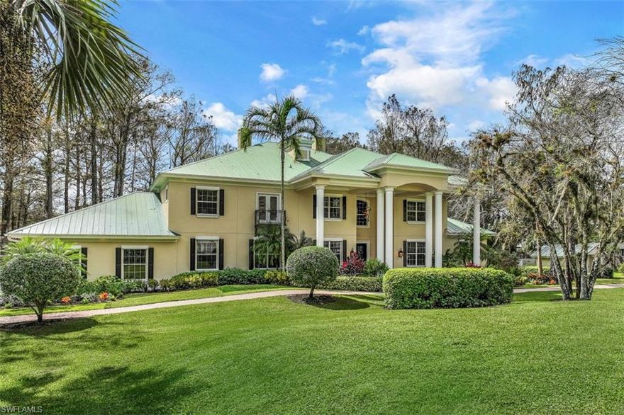 A glamorous mansion 3 home estate known as Bella Farms Naples enjoy multiple garages,gardens,gazebos,workshops,barns, pond and pasture.Savor the irreplaceable country living at your own private gated compound,in the middle of town,West of Collier.This 7.72 acre estate boasts a main house with 7 en-suite bedrooms plus den,game room,theatre room,gourmet kitchen and a tropical oasis resort style pool and spa. Experience the WOW factor as you enter the 24' ceiling great room coupled with the elegant formal dining area creating the ideal spaces for family occasions and entertaining. There are (2) two BR 2 Bath guest houses dubbed The Loft and The Bungalow each fully renovated.Bella Farms Naples features a separate 6 stall animal barn,garage, and AC workshop, with second level storage area.This estate is like no other featuring 16 garage spaces,whole property generator, multiple relaxing outdoor oasis destinations,fire pits,lush landscaping,freshwater pond,fountains,fenced dog run and multiple workshops. The entire estate has been impeccably maintained and recently renovated to extremely high standards and furnished exquisitely.Simply stated there is no comparison to Bella Farms Naples.