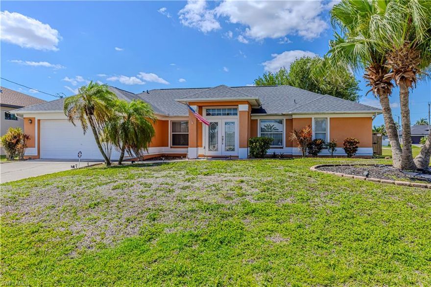 Well maintained 3 bedroom, 2 bath home featuring tile throughout and volume ceilings that fill the space with natural light and create a warm, inviting feel. The sliders off the living and dining areas seamlessly bring the outdoors in, making this home perfect for both everyday living and entertaining. The open kitchen offers ample cabinet space, stainless steel appliances, a pantry, and a breakfast bar that overlooks the main living areas.

The primary suite is a true retreat with private access to the expansive screened lanai, complete with pavers and a spa, offering plenty of space to relax or entertain with room to add a pool if desired. The ensuite bathroom features dual vanities and a beautifully tiled walk in shower.

Step outside to enjoy mature landscaping, a newer wood privacy fence, and a storage shed for added convenience. Major updates have already been taken care of with a newer roof, newer AC, and updated fencing, giving buyers peace of mind and making this home truly move in ready.