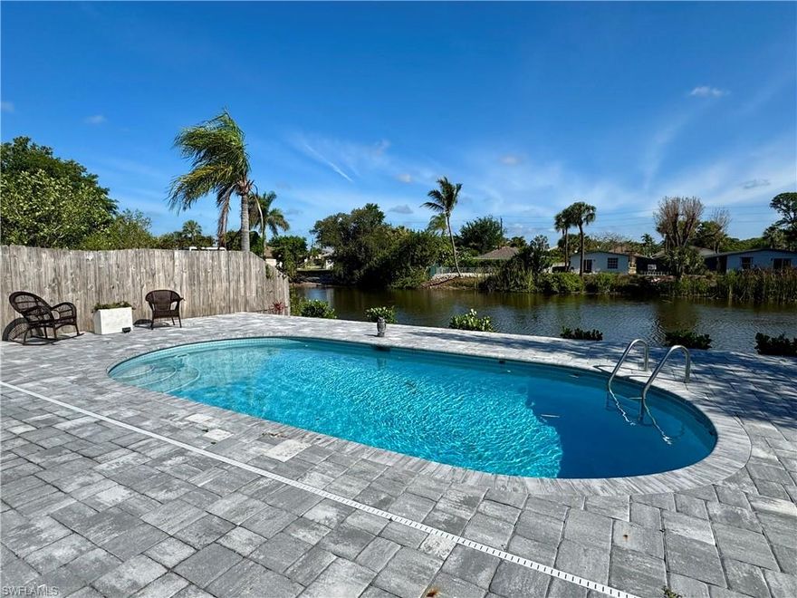 Annual Rental Naples Park Duplex with Pool. Water, Sewer, Lawn Care and Pool Service included.  Fully remodeled 2bedroom 2bath with lake view and access to a private pool. Just a short distance to Mercato, Beach, all the shoppings and restaurants along US-41.