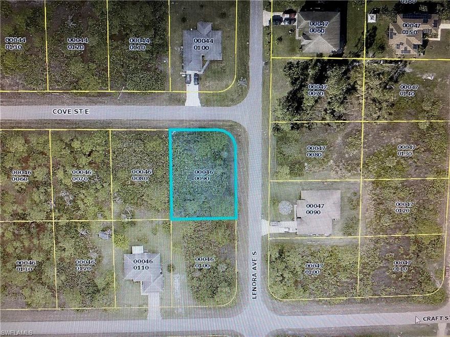 This is an end lot and owner has the lot for sale next to this lot. Great opportunity to own a double lot. See listing 1140 Cove Street E for sale as well. Great location to build and own your own home... Very close to other well established homes and very affordable place to live in southwest Florida!!