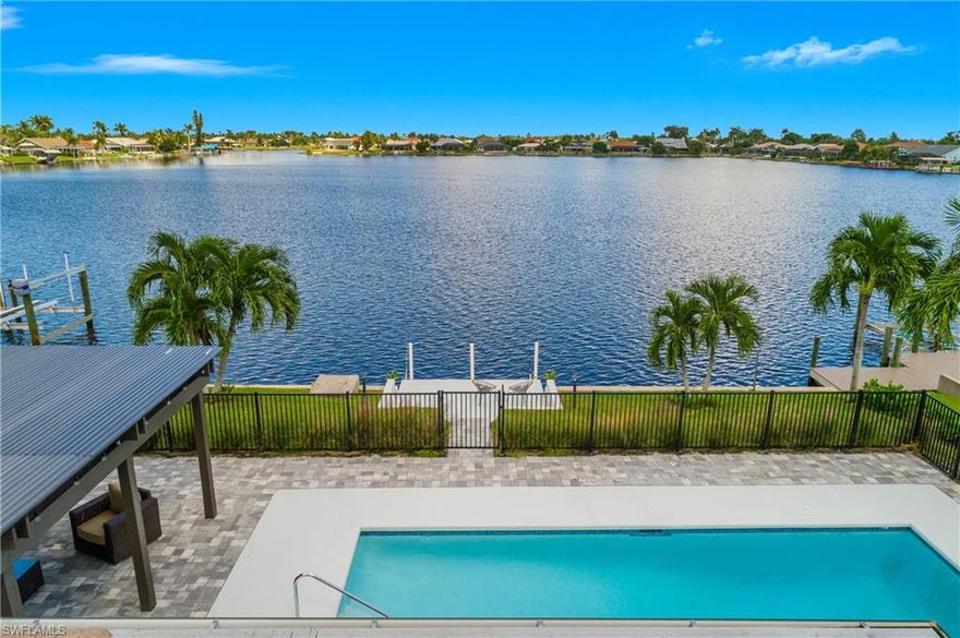 Fully Renovated Gulf Access Home – Turnkey Furnished with Stunning Water Views
Experience one of the most beautiful waterfront settings in one of Cape Coral’s most desirable areas. This fully renovated Gulf access home has been meticulously updated from top to bottom, featuring new flooring throughout, a brand-new open-concept kitchen with custom cabinetry, quartz countertops, and stainless steel appliances.
The modern bathrooms have been completely redesigned with designer tile, glass-enclosed showers, and elegant vanities. The home is being sold turnkey furnished with high-quality furniture and tasteful décor, making it ready for immediate move-in, a vacation retreat, or rental investment.
Step outside to your own private tropical waterfront oasis. The heated pool has been resurfaced and upgraded with new LED lighting, along with a new Pentair smart pump and filtration system. The spacious outdoor area overlooks a wide canal with beautiful water views, perfect for relaxing or entertaining year-round. Enjoy multiple seating areas, a pergola with string lighting, a screened lanai, and a private dock ideal for boating or fishing.
Conveniently located near Tarpon Point Marina, Cape Harbour, restaurants, shopping, and Gulf beaches, this home offers the perfect combination of luxury, comfort, and prime location.
Highlights:
• Gulf Access with Expansive Water Views
• Fully Renovated – New Floors, Kitchen & Bathrooms
• Turnkey Furnished with High-End Furniture & Décor
• Heated Pool – Resurfaced with LED Lighting
• New Pentair Smart Pump & Filtration System
• Screened Lanai with Outdoor Pergola Lounge
• Private Dock for Boating or Fishing
• Close to Cape Harbour, Tarpon Point Marina & Beaches
Don’t miss the opportunity to own this exceptional waterfront property in Cape Coral. Whether you are looking for a full-time residence, vacation home, or investment property, this home is ready to enjoy from day one.