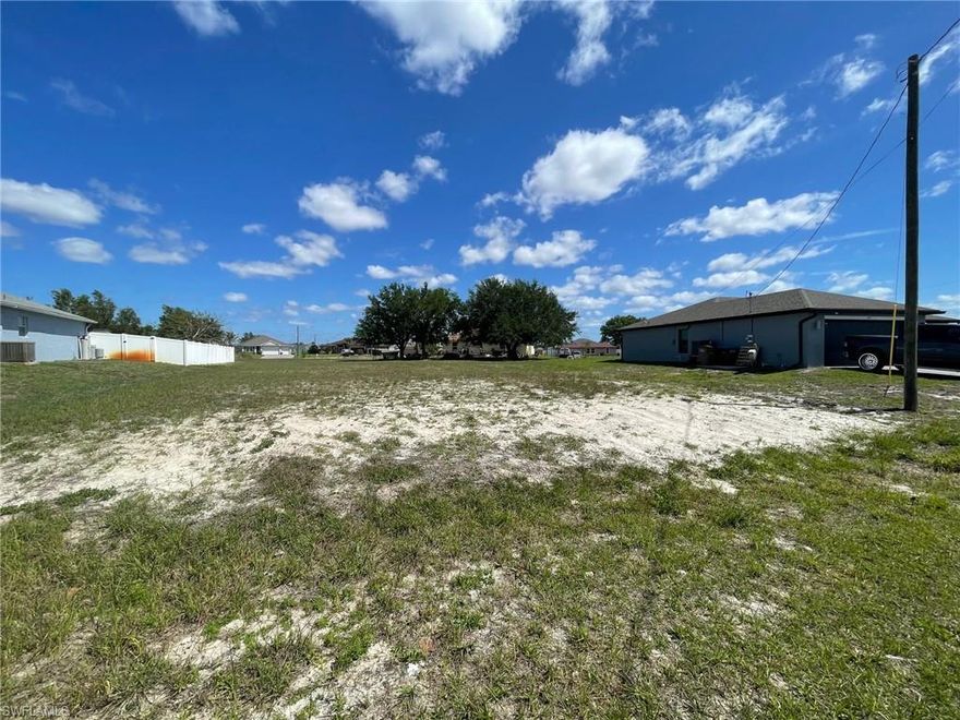MULTIPLE OFFERS RECEIVED - Please submit all highest and best offers by 4/19.  Incredible opportunity to own this CLEARED AND OVERSIZED lot in one of the fastest growing areas of Cape Coral!  This property has NO CURRENT ASSESSMENTS and also NO ENDANGERED SPECIES RESTRICTIONS, per the city!  Build your dream home or invest in the bright future of NW Cape Coral, where some of the most exciting new commercial and residential projects are planned or already in progress, including FESTIVAL PARK, which is just down the street!  Priced aggressively, so call today!  No assignable contracts, please.