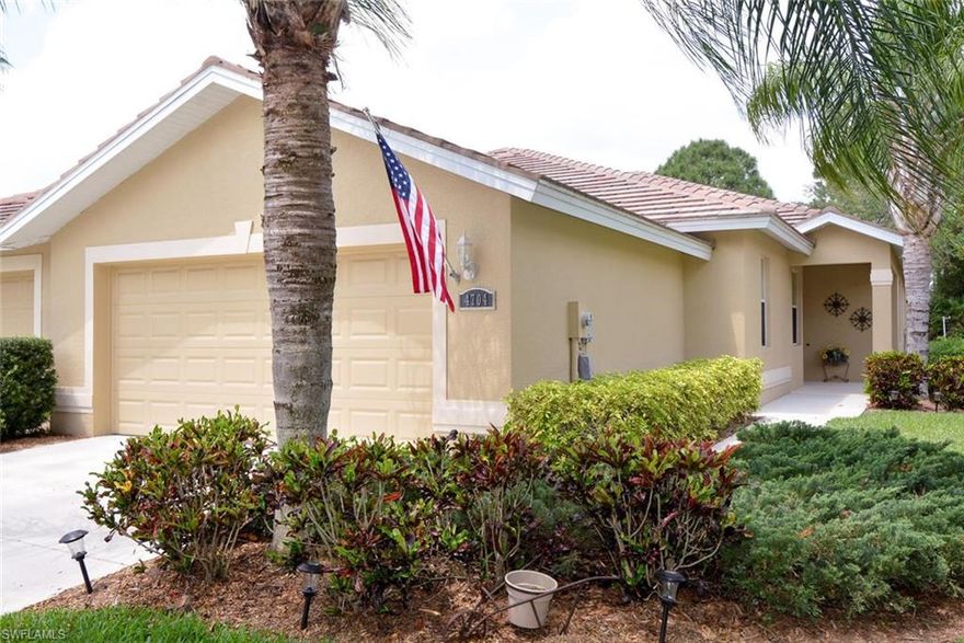 Beautiful St Andrews villa in Westminster Golf Community. This is the largest villa floor plan built by US Homes with 1867 sq ft of space.  Corian counters and 42" kitchen cabinets and a pantry. Lots of storage in this model, with liner closet, coat closet and large closet in laundry. This home is clean and tastefully decorated, making it easy to move right in.  Extended lanai gives you a peaceful golf course view. Westminster is a gated community on a golf course with no mandatory membership. Pay as you play golf. Community amenities include, heated pool and spa, lighted tennis courts, fitness center and community room. Bocce ball and tot lot. Located next to Gateway area of Fort Myers, minutes from the RSW airport, I75, FGCU and the beaches of Fort Myers and Sanibel/Captiva.