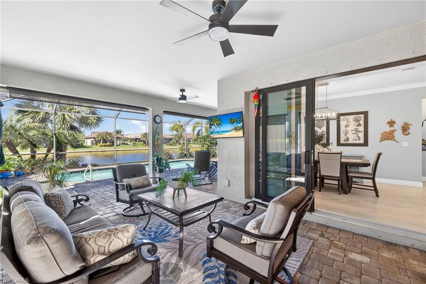 This beautifully appointed 3-bedroom, 2-bathroom pool home in Bridgetown offers the best of SWFL living. It is available for an annual rental at $4,500/month, or on a shorter-term lease at $4,500/month (May–Dec).  The stunning kitchen is designed to impress, featuring a large island perfect for gathering, a walk-in pantry, and a seamless flow into the open-concept living and dining areas—creating an ideal space for both everyday living and entertaining.  The zero-corner sliding doors open to a gorgeous extended lanai, inviting you to enjoy your own private pool—perfect for relaxing or spending time outdoors. The Primary Ensuite features an extended shower, adding to the home’s comfort and thoughtful design.  The third bedroom is furnished with a queen sleeper sofa, offering flexibility for guests.  Being fully furnished makes the move simple—just bring your suitcase and settle in.  Living here also means access to Bridgetown’s impressive amenities, including a resort-style pool, lap pool, fitness center, tennis, pickleball, and bocce courts, along with a full calendar of social events and activities. Ideally located near Southwest Florida International Airport, Interstate 75, Minnesota Twins and Boston Red Sox spring training facilities, plus a wide variety of shopping and dining options—all within a well-maintained, gated community.