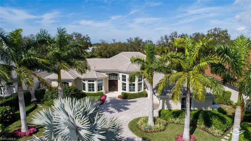 Sweeping golf course views abound from this pristine estate home nestled on the Bay course in coveted, beach front community of Pelican Bay. Filled with natural light, featuring gorgeous custom mill work, soaring 15’ ceilings, impacts windows, and wide plank hardwood floors throughout, no detail was overlooked in this open concept 3BR/den, 4 bath, 3 garage perfectly maintained beauty. A Stofft Cooney original, it was recently completely remastered by BCB Homes to feature 2 gorgeous indoor living spaces, a chefs kitchen with Wolf/Subzero appliances & Ruffino custom cabinetry, and a secluded outdoor living space overlooking the saline pool/spa, and gracious golf course views beyond. A gorgeous fireplace, motorized Lutron shades, Sonos sound system, exterior security cameras, whole house water filtration system are just some of the many features offered in this perfectly customized estate. Walk or bike to the beach, dinner, shopping… this location can’t be beat. Pelican Bay amenities include private access to 3 miles of white sand beaches; two beach clubs with dining; an active tennis program; 27 holes of golf and more. Moments from waterside, Artis-Naples, Mercato.