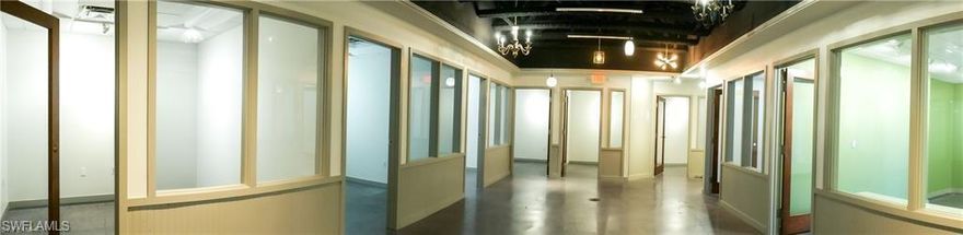 Dynamic Newly Renovated Modern 2nd floor Office Space located in the Downtown Fort Myers River District. 
3 entrances (elevator & stairs), Entrance Foyer & Waiting Room, 9 glass enclosed offices, state of the art Kitchen / Break room with brushed Stainless Kitchen Aid Appliances, custom cabinetry & subway tile in kitchen, natural light, polished cement floors, modern lighting & amenities,, private restroom, wind rated windows
* This Lease listing includes multiple units BUILT OUT AS 1 UNIT *  2475 RSF -JUST REDUCED to  $19.00 RSF + CAM,     
   INCLUDES WATER & ELECTRIC