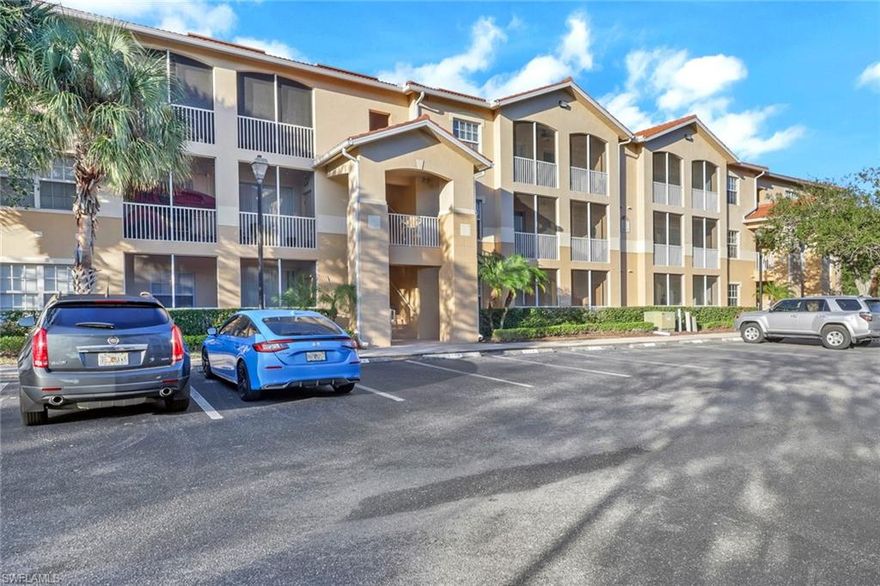 Beautifully updated 2-bedroom, 2-bath second-floor condo in the gated community of College Pointe. This move-in-ready home features impact windows, new tile flooring throughout, and a spacious lanai with a Florida screen enclosure. The primary bath has a redone shower, and both bathrooms have new quartz countertops for a clean, modern look. The second-floor location offers extra privacy and great natural light. The floor plan lives comfortably, with well-sized bedrooms, practical living space, and easy flow out to the lanai. It works well as a full-time home, seasonal getaway, or investment property. Buyers will appreciate the updated finishes, low-maintenance lifestyle, and convenient location. College Pointe is a gated community at the corner of McGregor Boulevard and College Parkway, putting shopping, dining, medical offices, and everyday errands just minutes away. Publix, Walmart Neighborhood Market, and other nearby stores are close by, and the community also offers easy access to beaches, entertainment, and the best of South Fort Myers. Low quarterly condo fees, with water included, add to the value. With its updates, gated setting, sensible layout, and hard-to-beat location, this condo is a solid opportunity in one of the area’s most convenient communities.