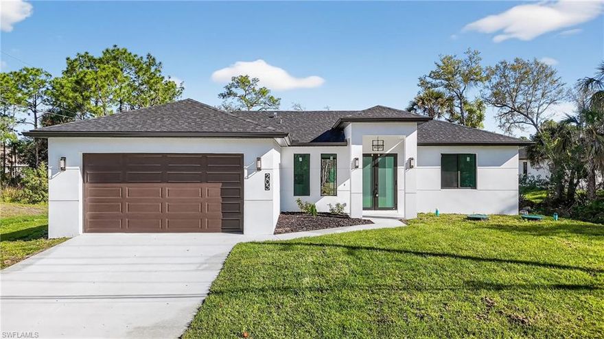 OUTDOOR KITCHEN AND COVERED LANAI | CENTRAL LOCATION | NO HOA | NO CDD | FLOOD ZONE X
Beautifully constructed home in Lehigh Acres offering the perfect blend of comfort, functionality, and outdoor living. The covered under truss lanai features a fully equipped outdoor kitchen with built in grill and granite countertops, creating an ideal setting for entertaining and enjoying the Florida lifestyle year round.

Inside, the home features 3 bedrooms, 2 bathrooms, and an open concept layout filled with natural light. The kitchen and bathrooms are finished with granite countertops and real wood cabinetry, providing both durability and quality craftsmanship. A double door entry enhances curb appeal, while impact resistant windows and doors offer added protection, energy efficiency, and peace of mind.

All bedrooms include walk in closets, with one guest bedroom offering an oversized walk in and the primary suite featuring a spacious closet for ample storage.

The fully cleared and leveled backyard provides exceptional versatility with plenty of room for RVs, boats, trailers, or future additions such as a pool or outdoor expansion.

Conveniently located near Sunshine Boulevard and Lee Boulevard with easy access to shopping, dining, and everyday essentials, as well as a short drive to Fort Myers, beaches, and Southwest Florida International Airport.

Move in ready and designed for comfortable Florida living.