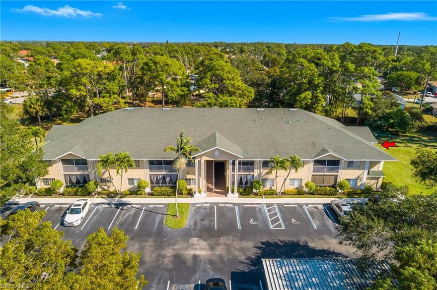 FIRST FLOOR (Ground Level) THREE BEDROOMS/2 Bath CORNER (End) Unit located in the inviting community of The Gardens of Bonita Springs. Because this residence is on the First Floor it offers the ease of single-level living. The Split Floorplan ensures Privacy for Owners as well as guests. The Owners Suite is quietly tucked away, creating a peaceful retreat, while the additional Two Guest Bedrooms are thoughtfully positioned on the opposite side of the home with a shared full bath. Two of the three Bedrooms have Walk-In-Closets. A favorite feature of this condo is the tranquil PRESERVE VIEWS, offering a Calming, natural backdrop that adds a sense of serenity. Whether enjoying your morning coffee or winding down at the end of the day, the view provides a peaceful connection to Nature rarely found at this price point. The Gardens of Bonita Springs is a friendly, well-kept community known for its LOW Monthly fees, making it an Excellent choice for homeowners seeking affordability without sacrificing amenities or location. Residents Enjoy a community clubhouse, RESORT-STYLE POOL and Spa, fitness/exercise room, children’s playground, BBQ and picnic areas, vehicle wash area and convenient bike storage. 
RECAP: *First-Floor convenience *Private Split Floorplan *Peaceful Preserve setting **LOW HOA fees *SHORT drive to Bonita’s Pristine BEACHES *Ideal Location in a desirable community ***All for a Great Low Price! Easy to Show! Please Come Take a Look! Don’t miss this Opportunity.
