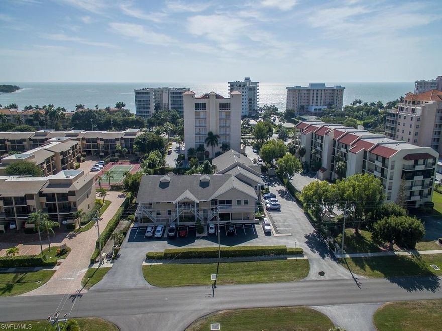 Just a short stroll to the beach entrance! Lowest priced 2 bedroom condo in the desirable south end of Marco Island at the time of the listing. Screened lanai with southern exposure and pretty pool & garden views. Brand new paint, new carpet and new laminate flooring! Tiki hut with roomy patio and barbecue area, too. A/C and hot water heater recently replaced. Small pets allowed with approval! This is a low density complex that is very well maintained.