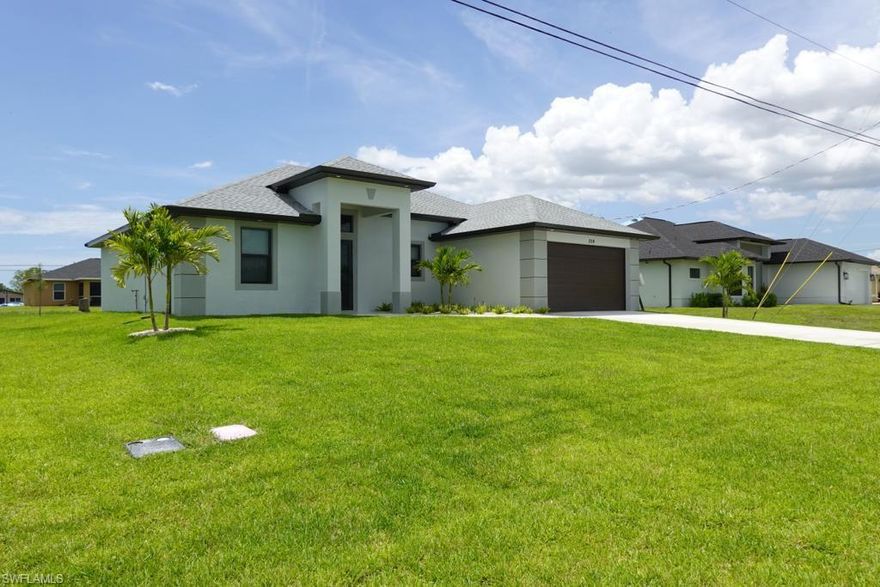 BRAND NEW CONSTRUCTION, Spacious 3 Big bedrooms, 2 bathroom, 2 car garage, granite counters and wood cabinet, tile throughout, Inside Laundry, huge lanai, impact windows and door, spacious living area, high ceiling, 10 year AC Warranty. Located in quiet very desirable neighborhood near to major restaurants and shopping stores. Ready to move in.