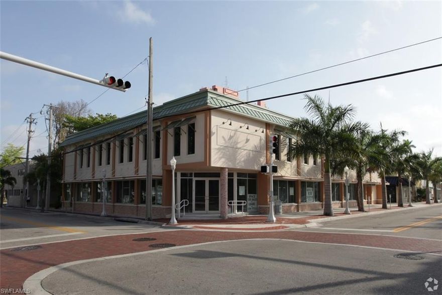 Beautiful and modern office space located in the heart of Downtown Fort Myers. 3 huge offices with a large area for reception and working station. High ceilings, hardwood, 24 inch porcelain flooring and plenty of upgrades. offices have lots of sunlight with windows facing First Street and Lee Street. Great location, just a few feet away everything; parking, the new library, restaurants, coffee shops, etc. Located on the corner of First Street and Lee Street. Two other suites available that can be combined making a total of 4130 sf. Cam Charges paid by the owner. Tenants only pay electric.