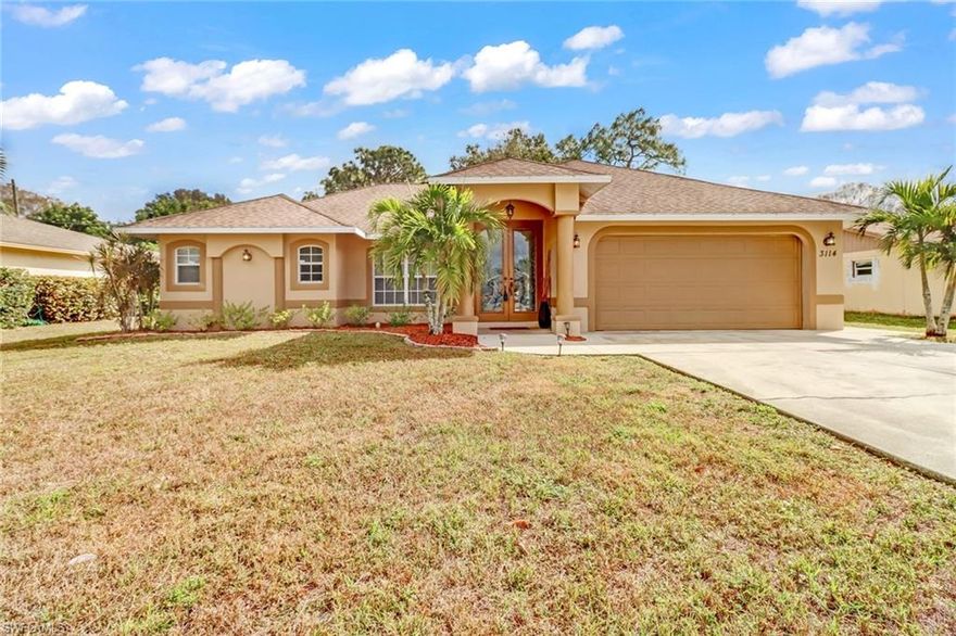 ***Golf course View***, 3bed/2bath two car garage, Lanai. Beautiful Golden Gate City home  ready to live in, centrally and conveniently located approximately 5 miles from the beach and in close proximity to shopping, restaurants and schools. No HOA fees.
